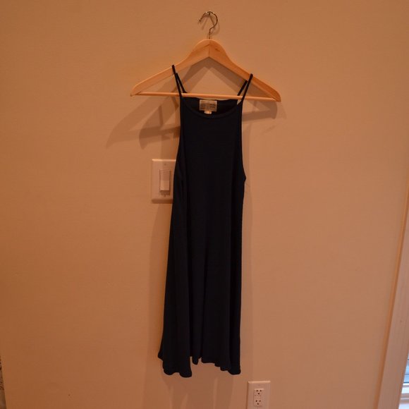 Anthropologie Saturday Sunday Long Flowy Navy Blue Dress size S - Picture 2 of 4